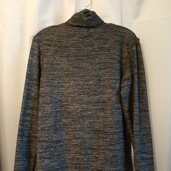 Nwt Punk Sweater Top womens S Black Gray Super soft double sided fabric Grommet - Picture 8 of 10